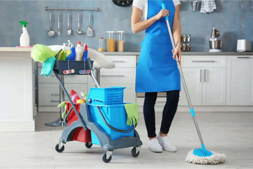 تنظيف منازل بالساعة
