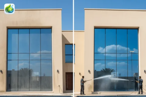 Exterior Glass Cleaning in Ajman