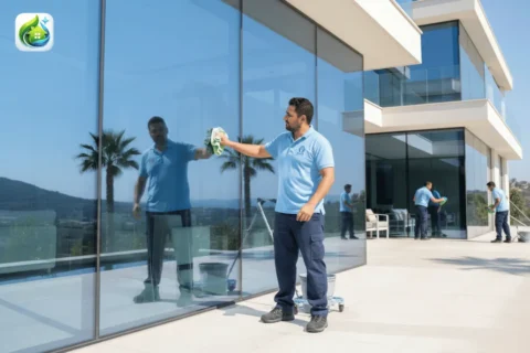 تنظيف الزجاج الخارجي في دبي
