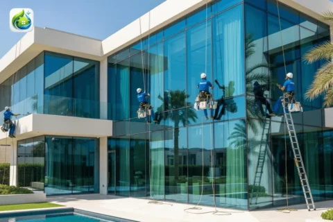 Exterior Glass Cleaning in Abu Dhabi