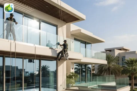 Exterior Glass Cleaning in Ajman